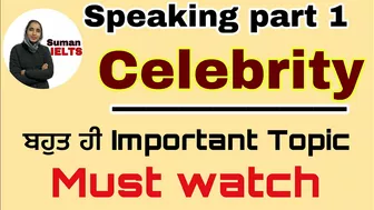 Celebrity speaking part 1