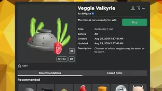 New Banana Valkyrie Helm In Roblox! (167 Robux)