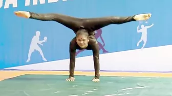 Vaishnavi of Tamil Nadu Gold Medal performance Artistic Yoga. Surprising New Form of Yoga!!!