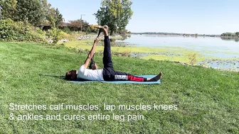 Cure leg pain by this Yoga pose