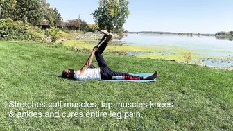 Cure leg pain by this Yoga pose