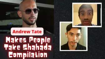 Andrew Tate Conversion Makes People Take Shahada Compilation