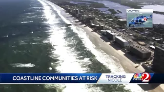 Beach erosion concerns grow as Subtropical Storm Nicole approaches