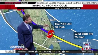 Tracking Nicole: Models & County-by-county impacts