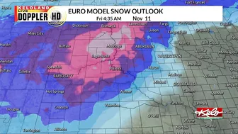 Latest models show snow in the forecast