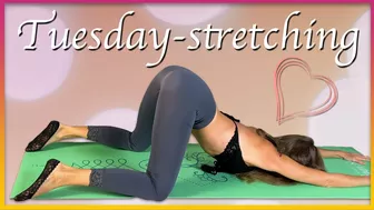 ???? Tuesday Morning Stretching in Transparent Leggings! ????