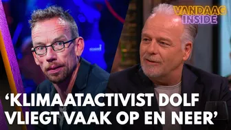 Wierd Duk confronteerde klimaatactivist Dolf Jansen met vraag: 'Waarom vlieg je zo vaak?'