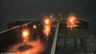 Video shows waves slamming Deerfield Beach pier