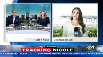 Deerfield Beach Pier Damaged By Crashing Waves Caused By Hurricane Nicole