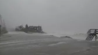 Heavy wind, rain hits Vilano Beach area