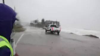 Heavy wind, rain hits Vilano Beach area