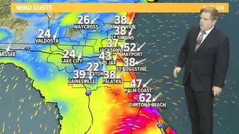 70 mph wind gusts expected in Daytona Beach