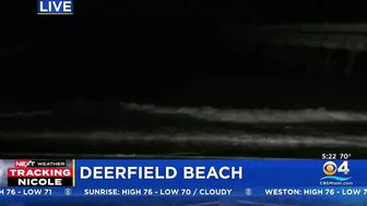 Nicole's rain, gusty winds hammered Deerfield Beach