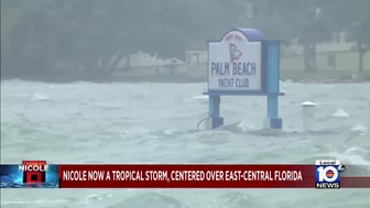 Parts of Palm Beach, Martin counties submerged from now-Tropical Storm Nicole