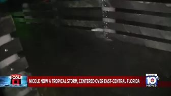 Parts of Palm Beach, Martin counties submerged from now-Tropical Storm Nicole