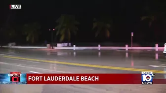 Parts of Fort Lauderdale beach shut down as Hurricane Nicole nears Florida coast