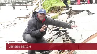 Road crumbling in Jensen Beach