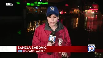 State Road A1A floods at Fort Lauderdale Beach