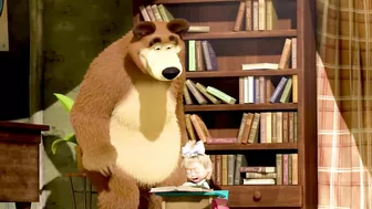 Funny masha and the bear drawing meme ????‍♀️????masha study with bear ???? ????best episode of masha and bear????