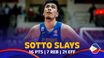 Kai Sotto ???????? with a HUGE GAME vs. JOR | 16 PTS, 7 REB | #FIBAWC 2023 Qualifiers