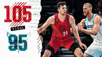 Portland Trail Blazers 105, Charlotte Hornets 95 | Nov. 9 Game Highlights