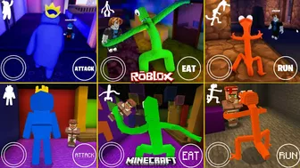 What if i BECOME EVERYONE in ROBLOX Rainbow Friends VS Minecraft