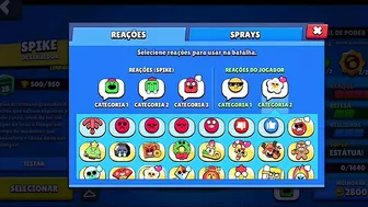 COMPREI O EMOJO DO SPIKE!!!! Brawl Stars