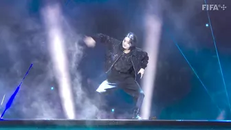 Jung Kook from BTS performs 'Dreamers' at FIFA World Cup opening ceremony