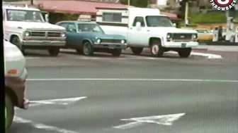 Dangerous intersection: Mission Bay and Garnet in Pacific Beach, San Diego 1979