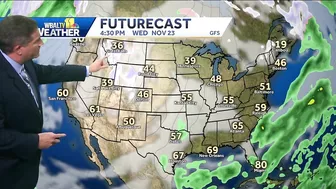 Weather Talk: Thanksgiving travel weather forecast