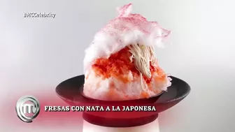 ¡Así son las FRESAS CON NATA A LA JAPONESA! | MasterChef Celebrity 7