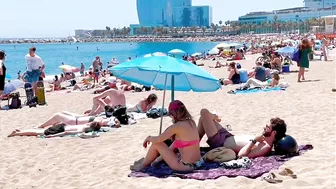 Beach Sant Sebastia ????????Barcelona beach walk