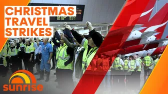 Travel chaos as Qantas flight attendants threatening to strike before Christmas | Sunrise