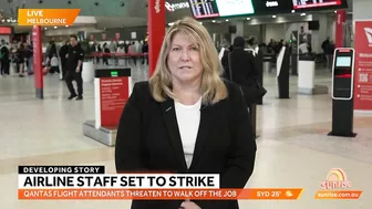 Travel chaos as Qantas flight attendants threatening to strike before Christmas | Sunrise