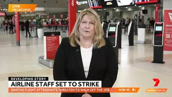 Travel chaos as Qantas flight attendants threatening to strike before Christmas | Sunrise