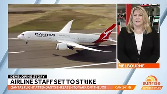 Travel chaos as Qantas flight attendants threatening to strike before Christmas | Sunrise