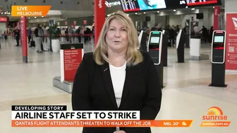 Travel chaos as Qantas flight attendants threatening to strike before Christmas | Sunrise