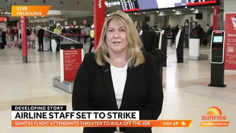 Travel chaos as Qantas flight attendants threatening to strike before Christmas | Sunrise