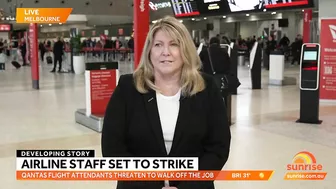 Travel chaos as Qantas flight attendants threatening to strike before Christmas | Sunrise