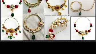 letest gold nathiya design // bridal nathiya design // nose ring new models ????????????