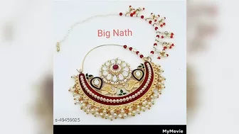 letest gold nathiya design // bridal nathiya design // nose ring new models ????????????