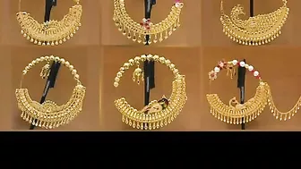 letest gold nathiya design // bridal nathiya design // nose ring new models ????????????