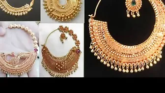 letest gold nathiya design // bridal nathiya design // nose ring new models ????????????