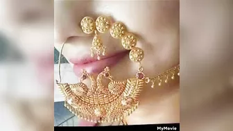 letest gold nathiya design // bridal nathiya design // nose ring new models ????????????