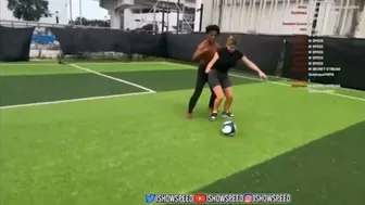 IShowSpeed 1v1 OnlyFans Girl In Soccer