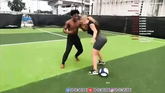 IShowSpeed 1v1 OnlyFans Girl In Soccer