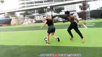 IShowSpeed 1v1 OnlyFans Girl In Soccer