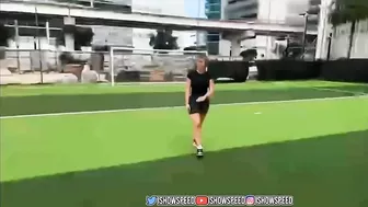 IShowSpeed 1v1 OnlyFans Girl In Soccer