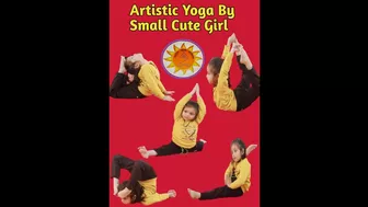 Artistic Yoga By Small Cute Girl