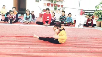 Artistic Yoga By Small Cute Girl